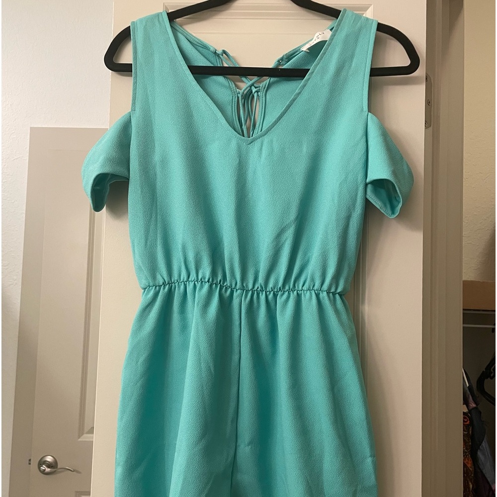 (SOLD) Teal Romper